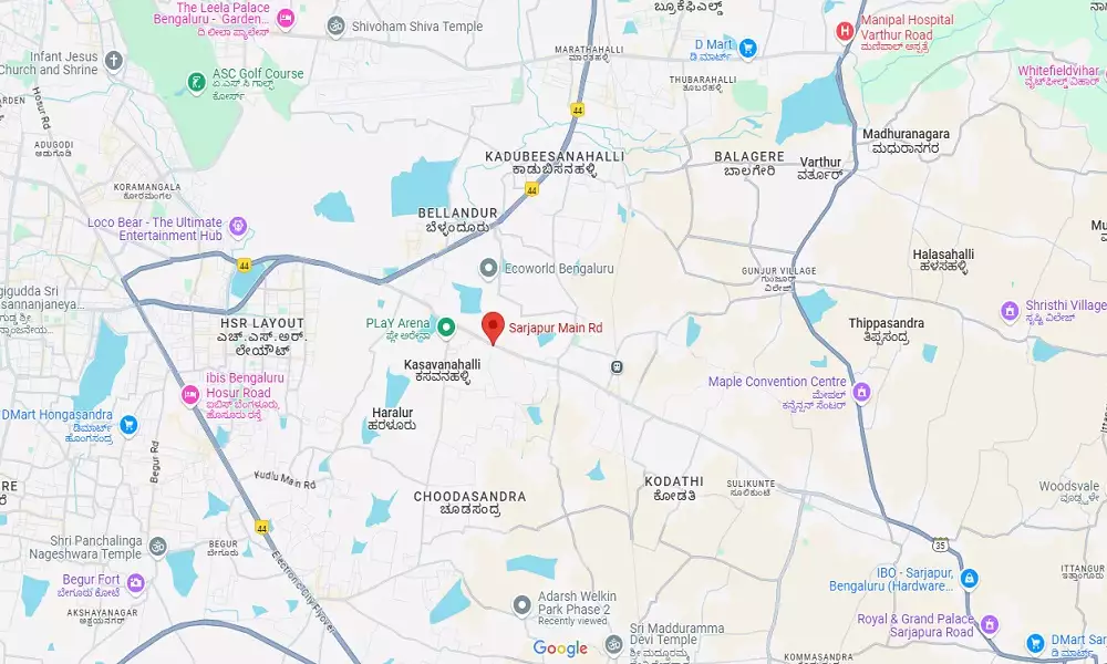 Lodha Sarjapur Road location map with connectivity